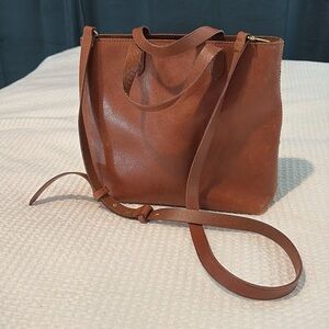 Madewell transport bag leather zip top crossbody handbag